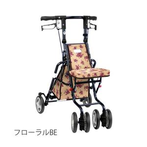 シルバーカー サニーウォーカー AW−RB クラシックガーデンBK 両手