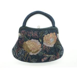 京都一輝堂》【着物】 アンティーク 和装小物 ビーズバッグ お洒落 R6W