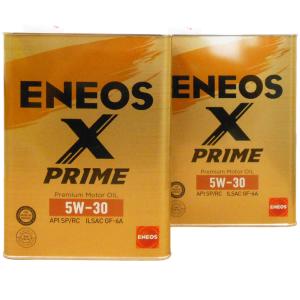2缶セット】 ENEOS X PRIME (エックスプライム) エンジンオイル SP 0W