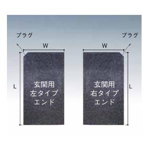 アサヒ特販 融雪マット 玄関用 エンド(端末)AMH-E85150(左）W850×L1500