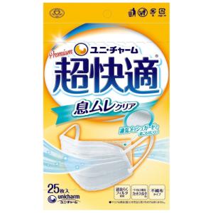 ユニ・チャーム 超快適マスク 息ムレクリアタイプ ふつう25枚入 1個