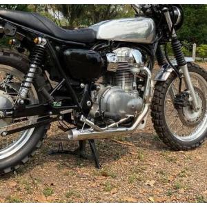 W650, W400 メガホン フルエキ マフラー MegaBrat オメガレーサー