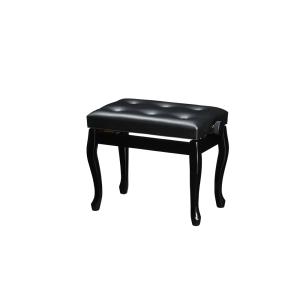 吉澤 ピアノ椅子 Moderato(N) 猫脚 ブラック（黒、BK） 日本製 ※お客様