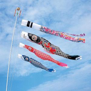 徳永鯉 鯉のぼり 庭用 大翔 3m 6点 庭園用 ガーデンセット 鯉3匹 徳永
