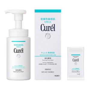 キュレル 泡洗顔料 本体 +ジェルメイク落とし ミニ付き ( 1セット
