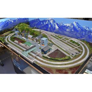 トミックス 鉄道模型 ジオラマレイアウト Nゲージ用 複線120x60cm 2線