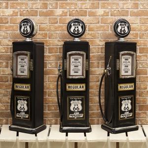 ルート66 ガスポンプ型キャビネット CDタワー （シルバー