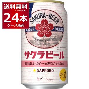 サッポロ（SAPPORO） ビール beer サクラビール 350ml×1ケース/24本