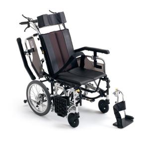 ミキ TR-1 ティルト・リクライニング車椅子 自走式 肘掛跳ね上げ 脚部
