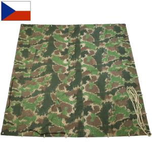 フランス軍 トライアングル テントシート リザードカモ デッドストック