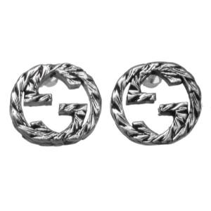 GUCCI（グッチ） ピアス インターロッキングG シルバー925 男女兼用