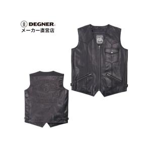 DEGNER（デグナー） V-17 レザーベスト ブラック : 八百万堂 - 通販