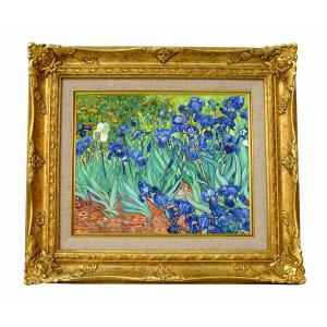 世界の名画 ゴッホ ひなげし畑 ジクレーキャンバス複製画 豪華額装品