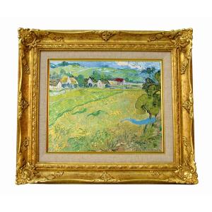 世界の名画 ゴッホ ひなげし畑 ジクレーキャンバス複製画 豪華額装品