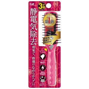 貝印 静電防止スタイリングブラシ（ルビーピンク） L : サンドラッグe