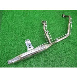 SR400 マフラー 社外 中古 バイク 部品 スーパートラップ風 メガホン