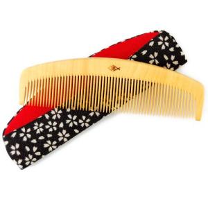 高貴】気品溢れる梅（うめ）4寸5分 彫解櫛 つげ櫛 高級国産 さつま