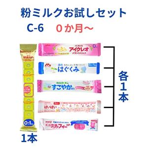 送料無料○6種類22本】粉ミルク 6大ブランド お試し セット【各400ml