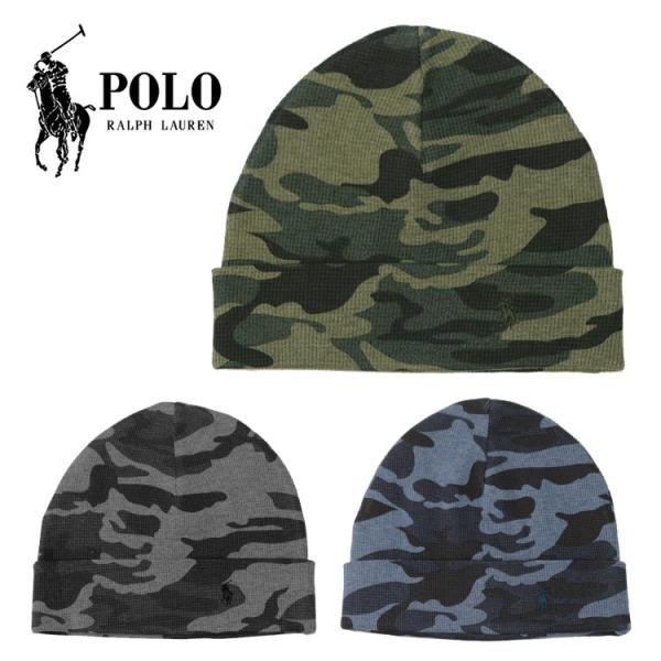 Polo Ralph Lauren ポロ・ラルフローレン ニット帽 カモ 迷彩 メンズ