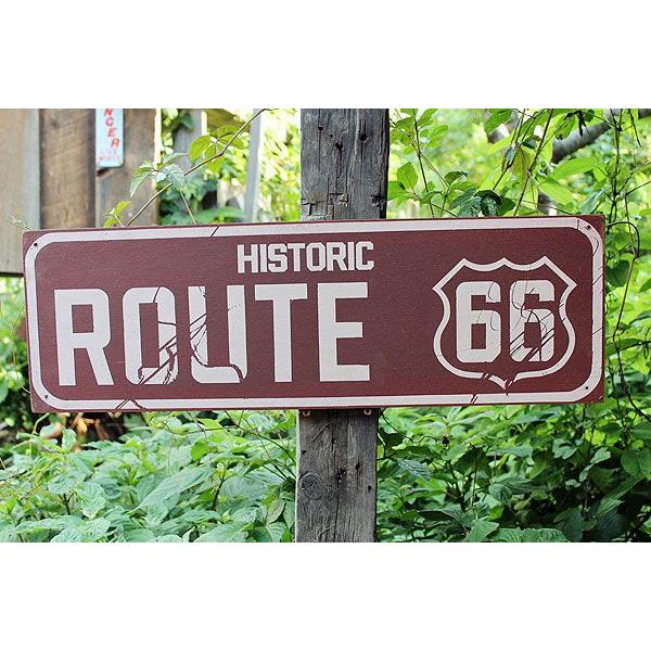 アメリカン レトロ 昔のルート66 ウッドサイン （ヒストリックルート66