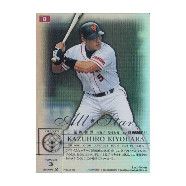 筋肉番付清原和博ジャージーカード