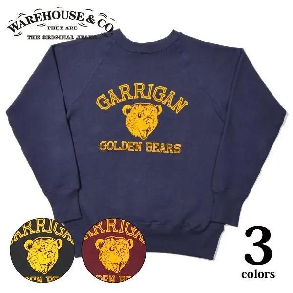 WAREHOUSE（ウエアハウス） 409 GARRIGAN ラグランスウェット スエット
