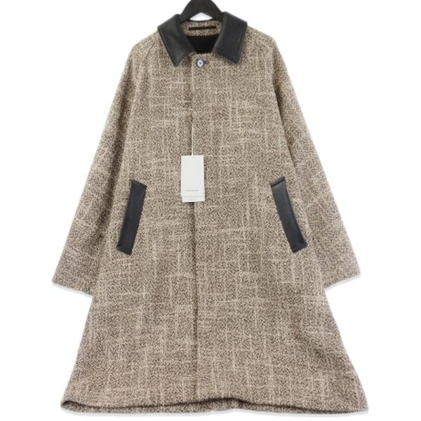 未使用 MARKAWARE マーカウェア アルパカ ループ ツイードコート