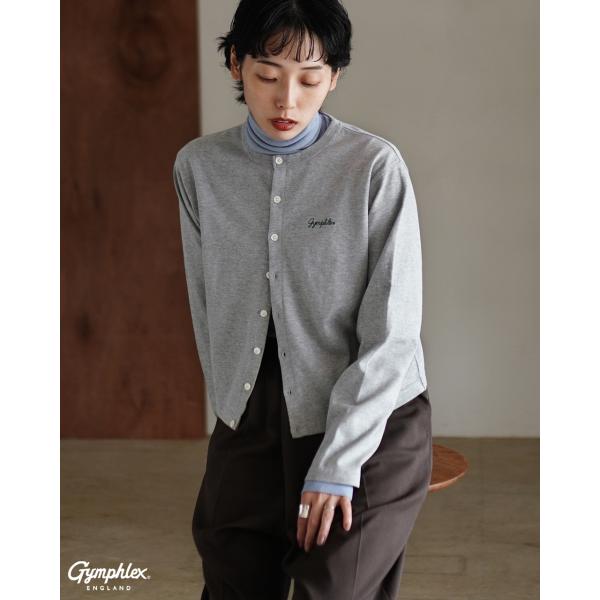 ジムフレックス Gymphlex カーディガン ショート クルー ネック SHORT