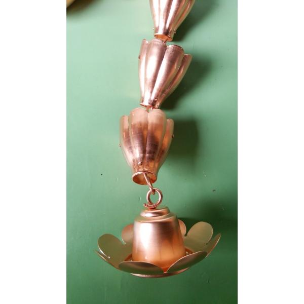 TANITA（タニタ） くさりとい 銅 スーパー銅雨とい 鎖樋 くさり樋