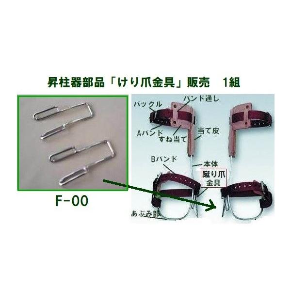 藤井電工 藤井電工（ツヨロン）「F-00」昇柱器蹴り爪金具 木登り FG-1