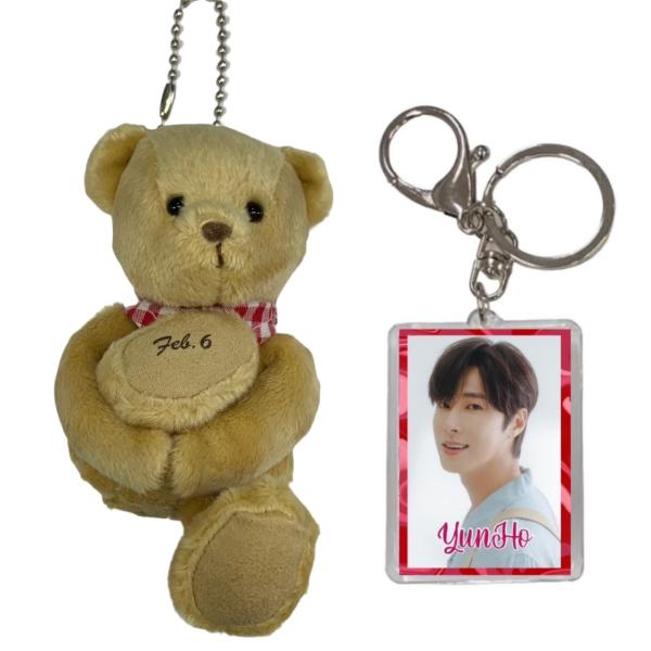 ユノ YUNHO 東方神起 TVXQ キーホルダー付き バースデー ベア 写真