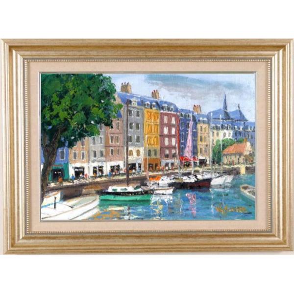 フランス 絵画 風景画 オンフルール 油絵 斉藤要 インテリア