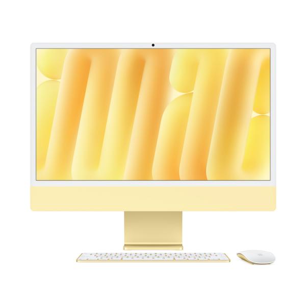 Apple iMac 24インチ M4チップ 10コア 256GB 16GBメモリ [イエロー