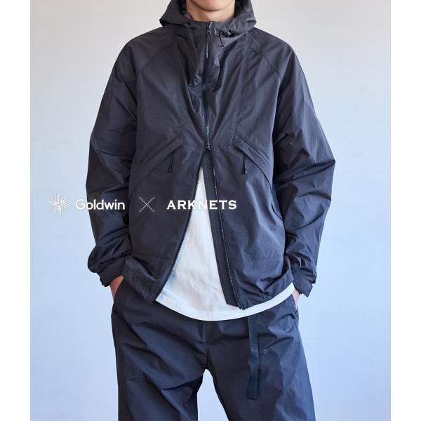 GOLDWIN（ゴールドウイン） ： 別注 Dope Dyed Rip-stop Hooded Jacket