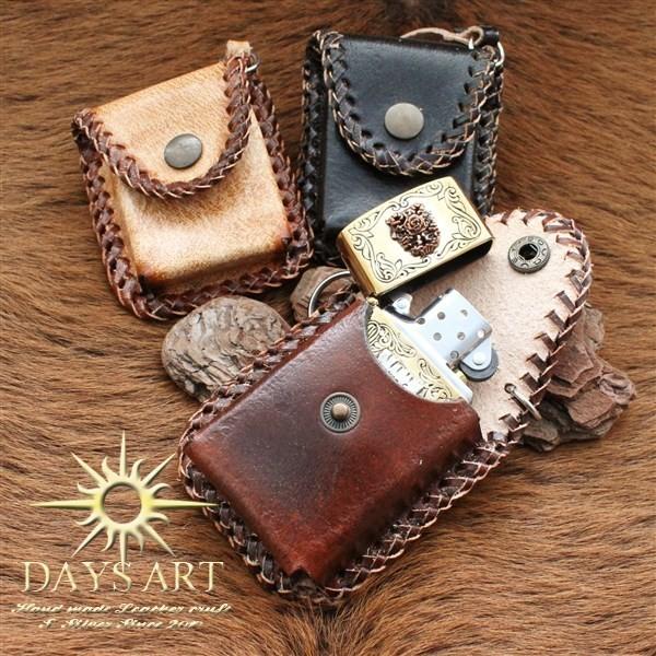ZIPPOケース レザー 本革 ライターケース ジッポーケース 小銭入れ