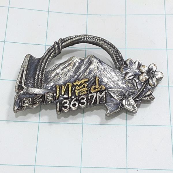 送料無料)川苔山 観光 旅行 登山 記念 山バッジ ピンバッジ PINS