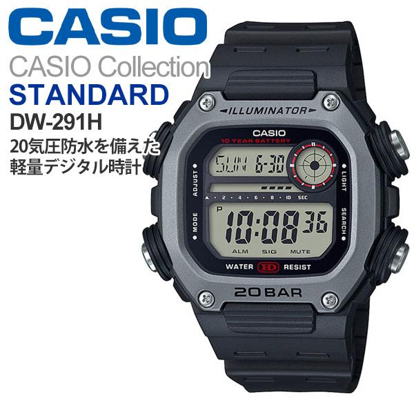 DW-291H-1AJF 5,5 CASIO Collection STANDARD 電池寿命約10年 20気圧