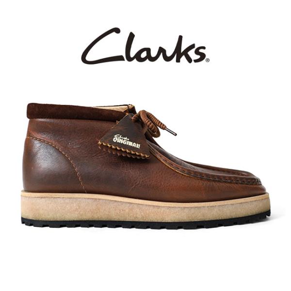 CLARKS クラークス Wallabee Scout ワラビー スカウト レザー モカシン