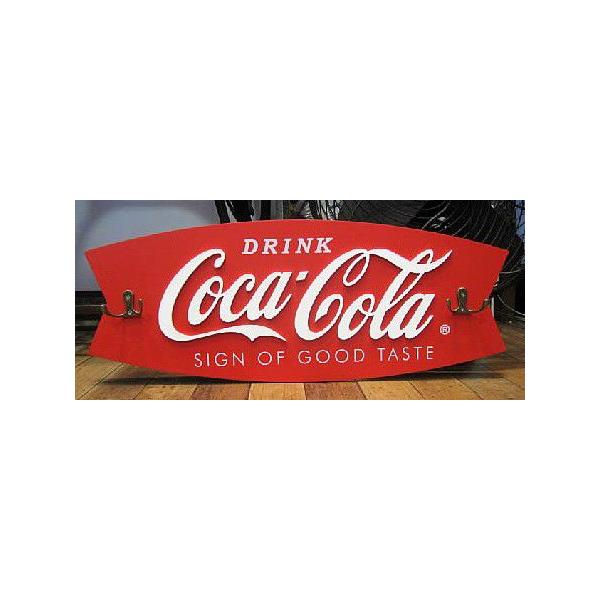Coca Cola（コカコーラ） 木製 フック ハンガー アメリカ雑貨