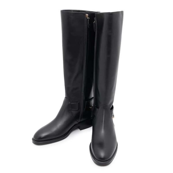 シャネル ロングブーツ ココマーク チェーン レディースサイズ37C