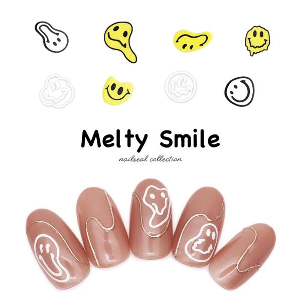 ネコポス送料無料]ネイルシール メルティスマイルシール [Aha022]全2