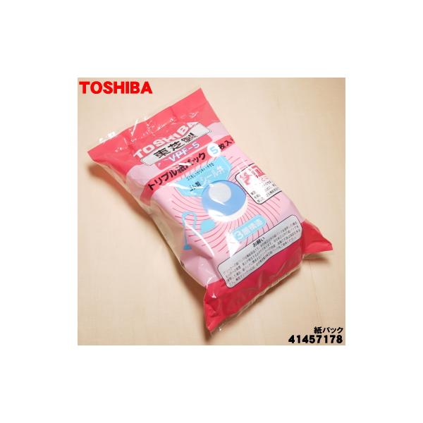 TOSHIBA（東芝） VPF-5 41457178 掃除機 用の 紙パック 5枚入り1セット