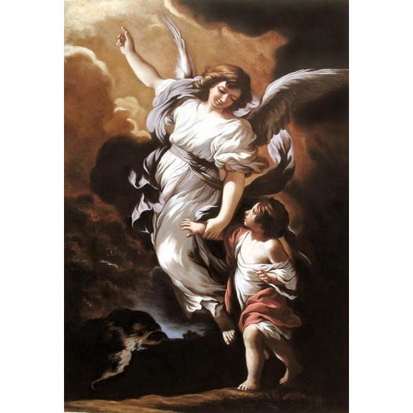 油絵 Pietro Da Cortona_守護天使 MA1152 : 絵画制作専門ユーラシア