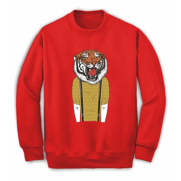 虎 タイガー サスペンダー】メンズ スウェット スエット トレーナー by