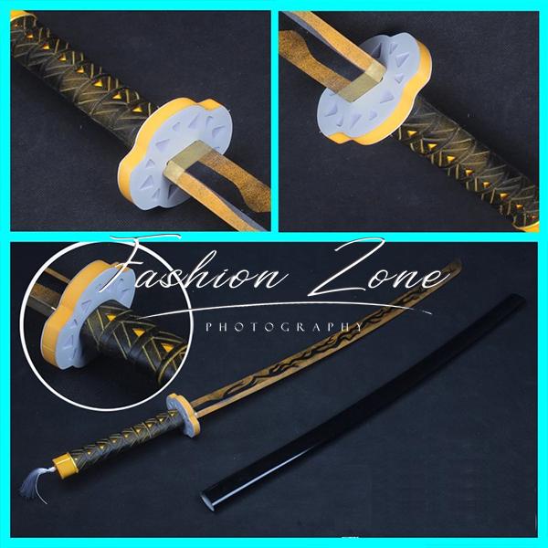 いかこま リンク 獪岳（かいがく）コスプレ衣装 S 道具刀 ウィッグ高