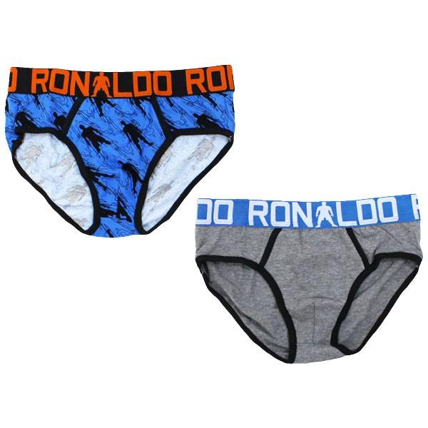 CR7 ボーイズ ブリーフ 2枚組 マルチ×グレー 【CR7|シーアールセブン