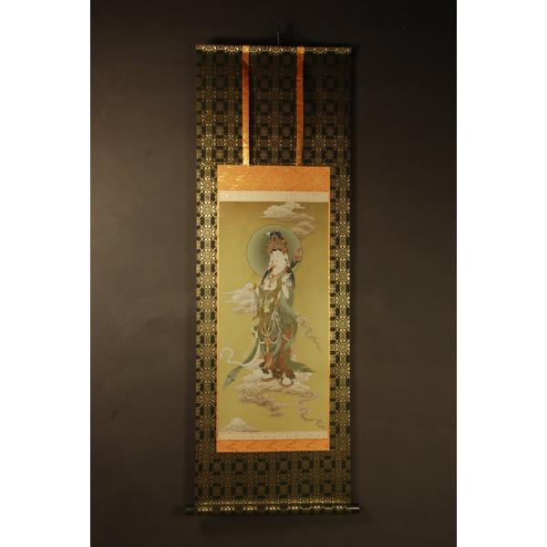 観音菩薩 仏画掛け軸（半切サイズ） : 仏像仏画チベット美術卸の天竺堂