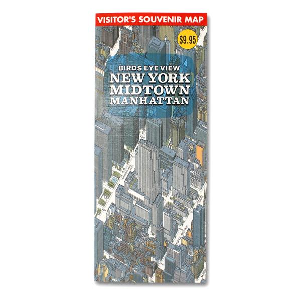 鳥瞰図 バーズアイマップ BIRDS EYE VIEW NEW YORK MIDTOWN MANHATTAN