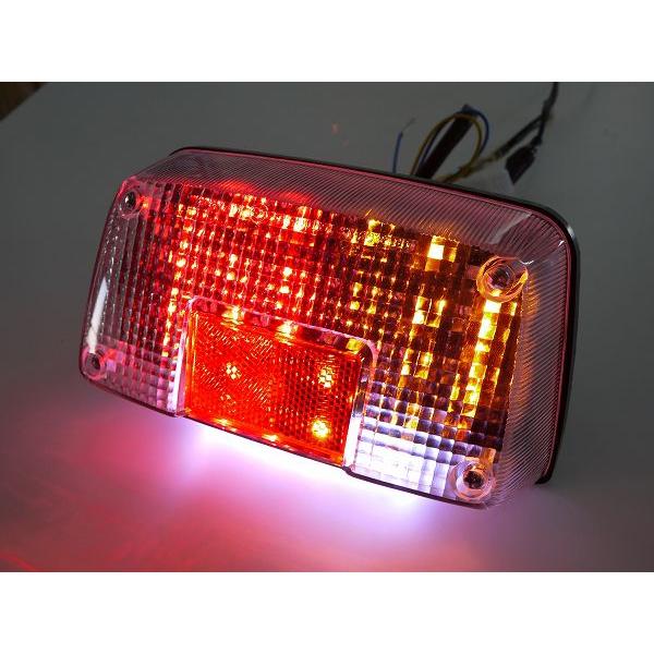 GSX400Sカタナ GSX250Sカタナ用 LEDウインカー付きテールランプ クリア