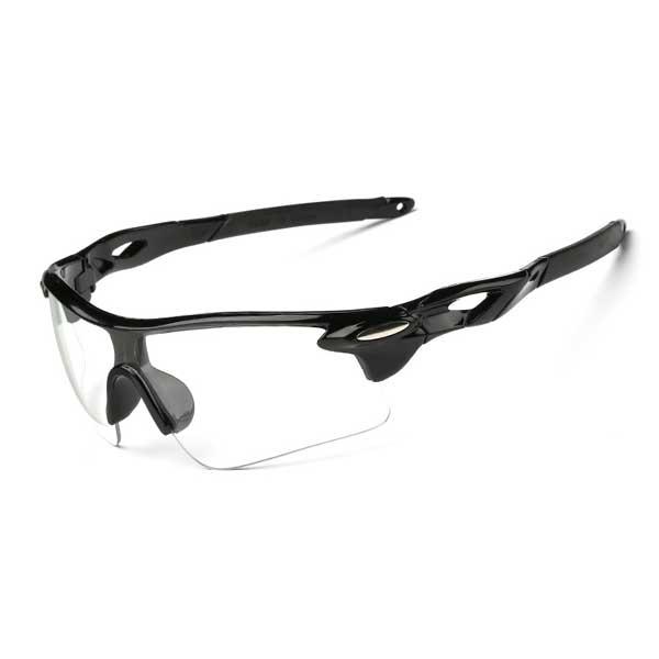 サングラス ポリカーボネートフレーム ブラックフレーム/クリアレンズ